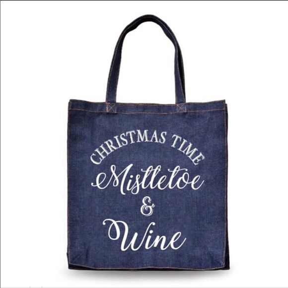 Denim Cotton Holliday Tote - Picture 1 of 2